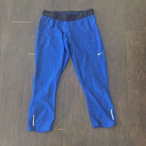 Blue nike workout leggings